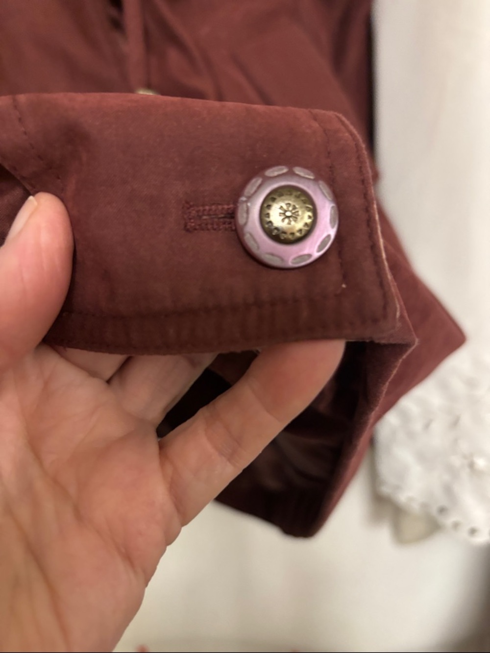 Braetan Two-Tone Maroon Jacket with Pink Hood - Picture 6 of 10
